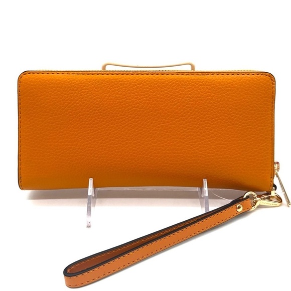 Michael Kors Large Continental Wallet Wristlet Cider - Picture 5 of 8